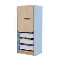 Закрытый шкаф с ящиками из коллекции мебели «НЕГА» (цвет голубой) - «globural.ru» - Туймазы