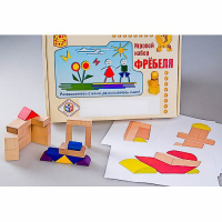 Игровой набор Фребеля "Конструктор деревянный без соединений-2" (Серия "Эксперимент") - «globural.ru» - Туймазы