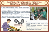 Стенд "Основные правила при работе на токарном станке по дереву" - «globural.ru» - Туймазы
