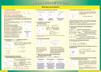 Таблица Векторы на плоскости (Планиметрия) 1000*1400 винил - «globural.ru» - Туймазы