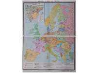 Учебная карта "Европа 1924-1939 гг" 1050*1420 мм (матовое, 2-стороннее лам.) - «globural.ru» - Туймазы