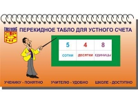 Перекидное табло для устного счета (ламинированное) - «globural.ru» - Туймазы