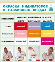 Стенд "Окраска индикаторов в различных средах" - «globural.ru» - Туймазы