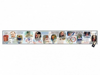 Интерактивный стенд-лента "Выдающиеся спортсмены, деятели физической культуры, спорта и олимпийского движения" адаптивный, с сенсорным пультом управления и планшетом со шрифтом Брайля (физическая культура) - «globural.ru» - Туймазы