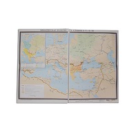 Учебная карта "Византийская империя и славяне в VI - ХI в.в. 1040*1420 мм" (матовое, 2-стороннее лам.) - «globural.ru» - Туймазы