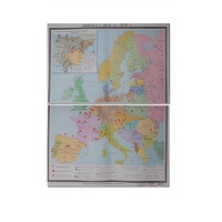 Учебная карта "Европа 1924-1939 гг" 1050*1420 мм (матовое, 2-стороннее лам.) - «globural.ru» - Туймазы
