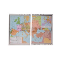 Учебная карта "Европа в 16 - первой половине 17 в.в." 1030*1420 мм (матовое, 2-стороннее лам.) - «globural.ru» - Туймазы