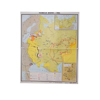 Учебная карта "Российская империя в 18 в." (матовое, 2-стороннее лам.) - «globural.ru» - Туймазы