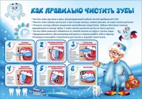 Стенд "Как правильно чистить зубы" - «globural.ru» - Туймазы