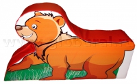 Напольная игрушка "Медвежонок" с шелкографией (ВИК) - «globural.ru» - Туймазы