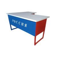 Стол преподавателя "Патриот" угловой с выкатной тумбой - «globural.ru» - Туймазы