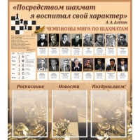 "Шахматы" тематический стенд - «globural.ru» - Туймазы
