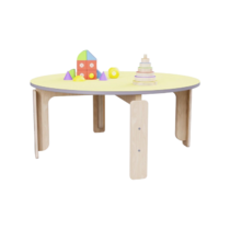 Круглый растущий стол из коллекции «НЕГА» р.гр. 2-3 (цвет желтый) - «globural.ru» - Туймазы