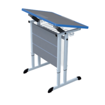 Стол ученический одноместный с наклоняемой столешницей 3-7 гр.р. - «globural.ru» - Туймазы