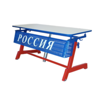 Стол ученический двухместный "Патриот-2п" на газовом лифте (р.гр. № 3-7 и наклоном столешницы ) - «globural.ru» - Туймазы