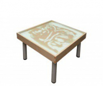 Столик на ножках для рисования песком Радуга. Подсветка белая - «globural.ru» - Туймазы