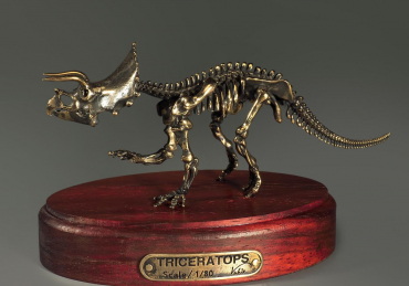 Модель скелета динозавра Triceratops - «globural.ru» - Туймазы