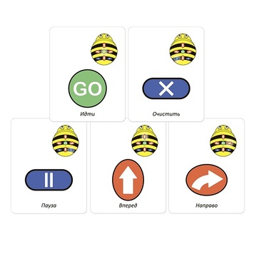 Набор карточек для программирования мини-робота Bee-Bot - «globural.ru» - Туймазы