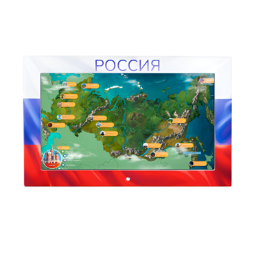 Интерактивная панель «Цвета России»  - «globural.ru» - Туймазы