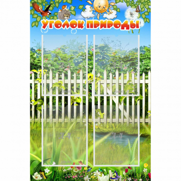 Стенд "Уголок природы" с 4 карманами - «globural.ru» - Туймазы