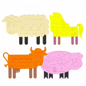 Набор тактильно-развивающих панелей «Ферма» - «globural.ru» - Туймазы