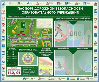 Стенд-уголок "Паспорт дорожной безопасности образовательного учреждения" - «globural.ru» - Туймазы