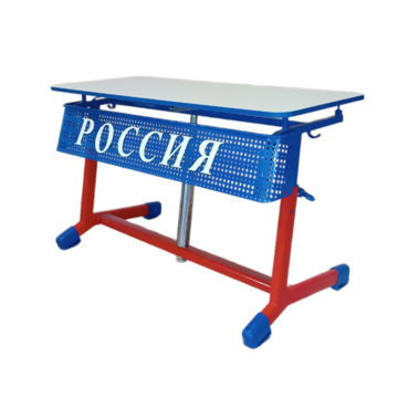 Стол ученический двухместный "Патриот-2о" на газовом лифте (р.гр. № 3-7 и наклоном столешницы) - «globural.ru» - Туймазы